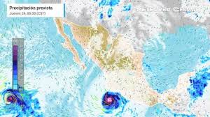 Poderoso huracán Polo se intensifica rápidamente frente a costas de Michoacán y Guerrero con intensas lluvias hoy martes