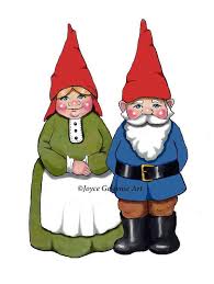 Gnome Clipart Hand Drawn Clipart Commercial Use Ooak Clipart Gnome Man And Woman Temporary Tattoo Whimsical Fantasy Clipart Gnomes Art Drawing Clipart