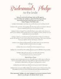 The Bridesmaid S Pledge To The Bride Wedding Speech Bridesmaid Duties List Bridesmaid Speeches