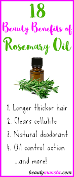 Aromatherapy with rosemary oil (and other essential oils) was also found to improve alopecia areata in patients (6). 18 Beauty Benefits Of Rosemary Essential Oil For Skin Hair Beautymunsta Free Natural Beauty Hacks And More