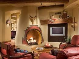 The Kiva Fireplace Steppin Up Out Southwest Style Fireplace Design Adobe House Southwestern Home