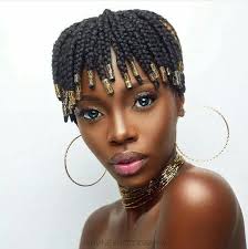 Box Braids With Straight Bangs Short Box Braids Hairstyles Short Box Braids Hair Styles