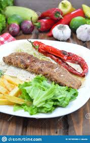 Turkish restaurant · essen, germany. Hausgemachte Adana Kebab Mit Mehl Tortilla Gegrillte Paprika Und Salat Stockfoto Bild Von Mahlzeit Arabisch 167492684