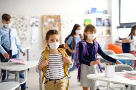 Students in classroom with masks. R Iii School District Requiring Face Masks For Fall Semester Warren County Record