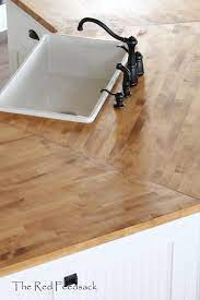 butcher block counter tops countertops kitchen waterfall island electrical outlet