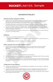 Your qualifying period can sometimes be shorter than 52 weeks. Maternity Leave Policy Uk Template Make Yours For Free
