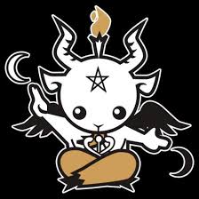 Despre baphomet puteti citi la: Baby Baphomet Small Sticker By Iheartchaos In 2021 Baphomet Satanic Art Art
