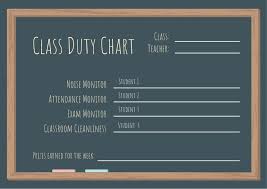Blackboard Illustration Classroom Reward Chart Templates