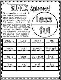 Suffix Activities Less Full Ion Able Suffix Activities Teaching Phonics Prefixes And Suffixes