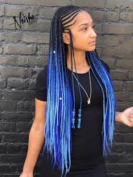 Long Black And Blue Braids Ocean Blue Braids Braids Credit Raneisha Blanson Fb Hair Styles Womens Hairstyles Black Women Hairstyles