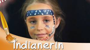 Auf ladenzeile findest du dein kostüm als indianer und accessoires zu fasching wie kopfschmuck. Kinderschminken Indianerin Gesicht Tutorial Hd Youtube