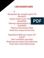 Sebenarnya judul dalam embahasan ini yang tertera dalam kitab terjemah durratunnasihin yaitu berbunyi pelajaran memperihatinkan nasib diri di dunia akhirat namun judul saya rubah sedemikian rupa mengungat saya menggunakan blog sebagai mei dakwah. Wanita Sholehah1
