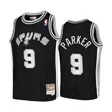 Tony parker signed spurs jersey jsa loa. Tony Parker 9 Spurs Hardwood Classics Black Jersey Youth