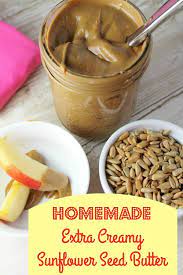 Homemade Sunflower Seed Butter Extra Creamy Food Real Food Recipes Homemade Nut Butter