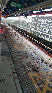 It is the start of the lrt extension project which extended the current terminus to putra heights station. Photos Kelana Jaya Lrt Station S Roof Comes Crashing Down After A Freak Storm