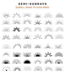 Vector Sunbursts Starbursts More Sunset Tattoos Tattoos Sun Tattoos