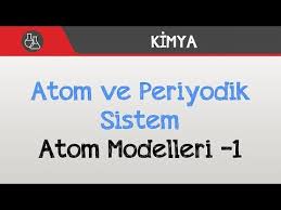 Atom Ve Periyodik Sistem Atom Modelleri 1 Youtube