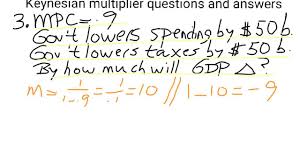 Section 4 The Tax Multiplier And The Balanced Budget Multiplier Inflate Your Mind