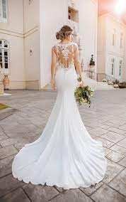 Fringes, a low waist and sequins; Lace And Chiffon Beach Wedding Dress With Illusion Bodice Stella York Wedding Dresses