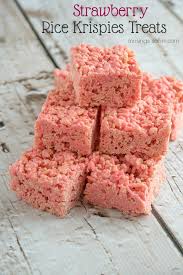 Strawberry Rice Krispies Treats Recipe Rice Krispies Krispie Treats Strawberry Recipes