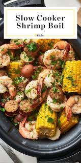 How To Make The Best Shrimp Boil In The Slow Cooker Recipe Seafood Boil Recipes Crockpot Recipes Slow Cooker Recipes