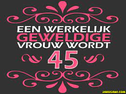 Jakosawi E Cards 45 Jaar Vrouw