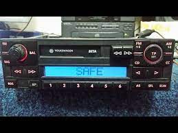 Volkswagen Beta Blaupunkt Vwz1z2 Radio Code Unlock Original Code Youtube Radio Code Radio Volkswagen