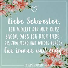 Geburtstagswunsche Liebe Schwester Best Of Liebe Schwester Ich Wollte Dir Nur Kurz Sagen Das Spruche Geschwisterliebe Schwesterliebe Spruche Fur Immer Und Ewig