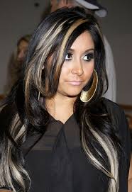 Related searches for black hair with blonde highlights: A Fabulous Long Black And Brown Hairstyle Ideas With Highlights