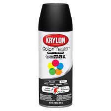 Krylon Colormaster Paint Primer Spray Paint 12 Oz Ultra Flat Black Walmart Com Walmart Com