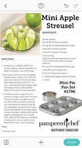 Mini Apple Strudel Pies Pampered Chef Recipes Chef Recipes Pampered Chef Consultant