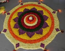 Very Easy Onam Pookalam Designs Onam Pookalam Design Pookalam Design Rangoli Designs