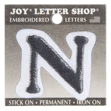Find the best wood letters from hobbylobby.com. Black Letter Iron On Applique N 1 1 2 Hobby Lobby 243691