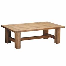 Chic teak rustic teak wood gray wash java coffee table. Croquet Outdoor Teak Coffee Table