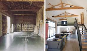Avant Apres Ils Ont Transforme Cette Grange En Loft Melant Style Industriel Et Charme De Renovation Vieille Maison Maison Grange Moderne Renovation Maison