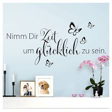 Wandaro Wandtattoo Spruch Nimm Dir Zeit Um Glucklich I Schwarz 80 X 36 Cm I Wohnzimmer Schlafzimmer Spruche Wandsticker Wandbild Wandtatoo Gluck Zitate W3307 Baumarkt Malerbedarf Werkzeuge Tapeten Ayurvedanetworkbhu Com