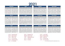 As always this 2021 calendar with american holidays is easy to print, easy to edit, and easy to look at it. Printable 2021 Accounting Calendar Templates Calendarlabs