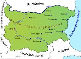 Bulgarien auf der karte europas. Bulgarien Geografie Landkarte Lander Bulgarien Goruma