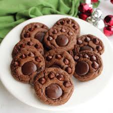 Double Chocolate Paw Print Cookies
