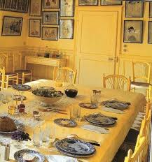 A To Z Yellow Dining Room Monet Claude Monet