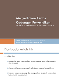 Contoh kertas kerja konsevasi alam sekitar pendidikan via www.slideshare.net. Menyediakan Kertas Cadangan Penyelidikan