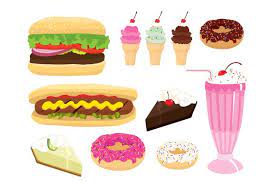 This is page of the cartoon pictures of 1 and vector graphics of diner foods. Classic American Diner Food Diner Recipes Classic American Diner American Diner