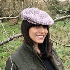 Heather Linton tweed flat cap
