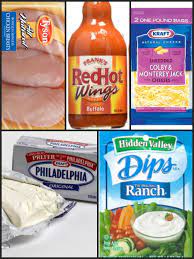 Easy Crock Pot Buffalo Chicken Dip 1 5 2 Lbs Chicken Breasts 1 1 5 Packs Of Cream Ch Buffalo Chicken Dip Crock Pot Buffalo Chicken Dip Recipe Crock Pot Dips