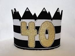 Diy Birthday Crown For Adults 40th Birthday Crown 40th Birthday Hat Gold 40th Crown By Mnmextras Birthday Crown Birthday Party Hats Diy Birthday Crown