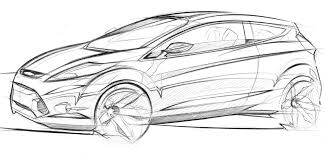Ford Fiesta 2008 2016 Design Drawing Design Sketch Industrial Design Sketch Car Design Sketch