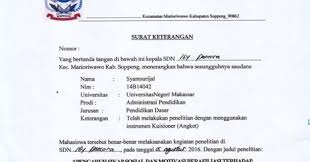 Contoh surat keterangan telah melaksanakan peneli. Contoh Surat Izin Melakukan Penelitian Di Sekolah Berbagi Ilmu