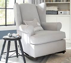 Nurseryworks sleepytime rocker modern rocking chairs and gliders why not choose a rocker in your baby's nursery and enjoy a much more chic and refined look, while getting just as much comfort. Wingback Convertible Rocking Chair Ottoman Rocking Chair Furniture Chair And Ottoman