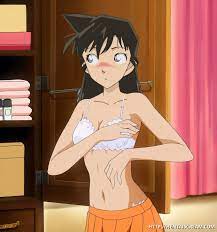 Ran Mouri were getting naked when she got a feeling that someone is  watching her right now… – Detective Conan Hentai