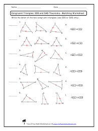 Triangle congruence worksheet #2 i. Congruent Triangles Sss And Sas Theorems Matching Worksheet Fill And Sign Printable Template Online Us Legal Forms